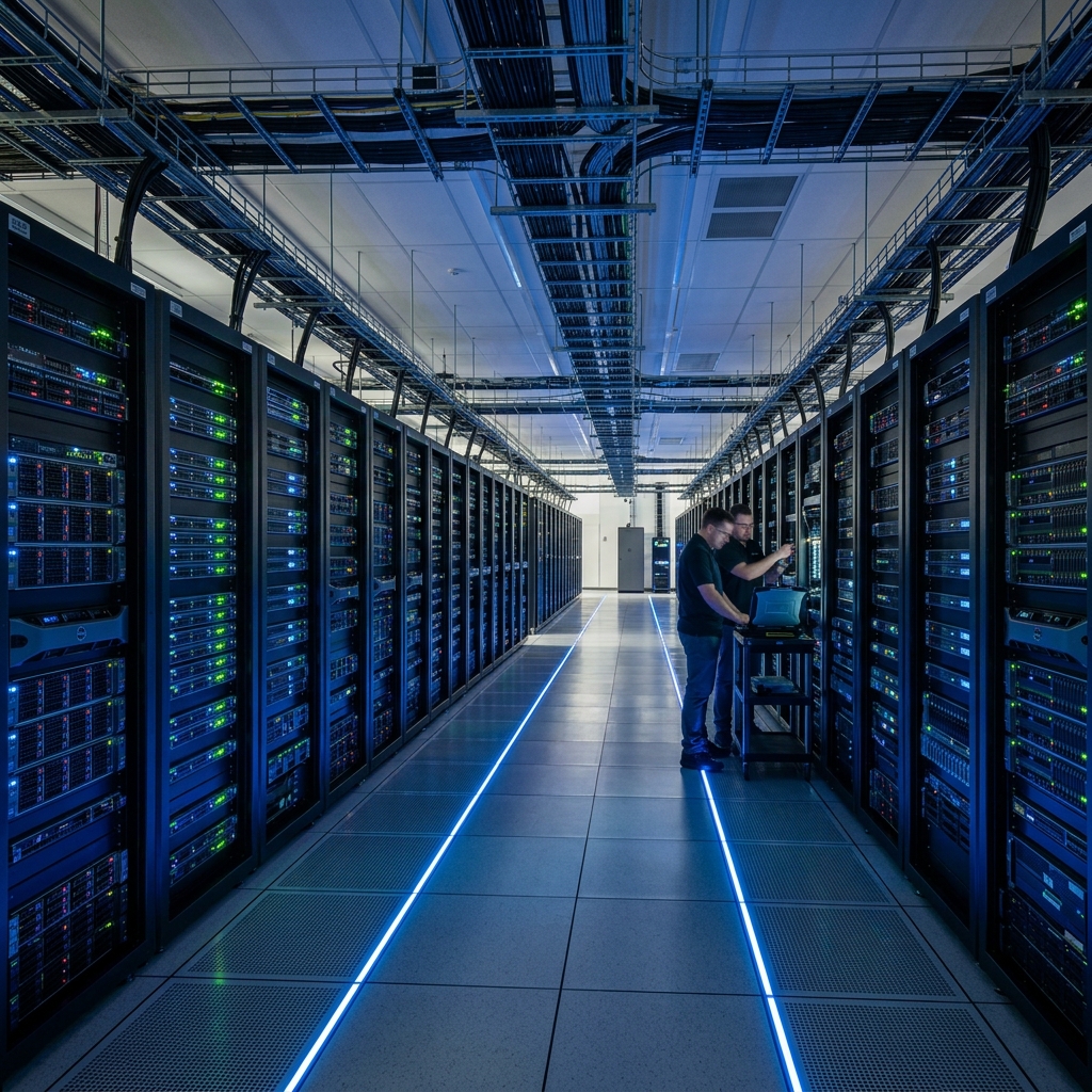 Data center server racks